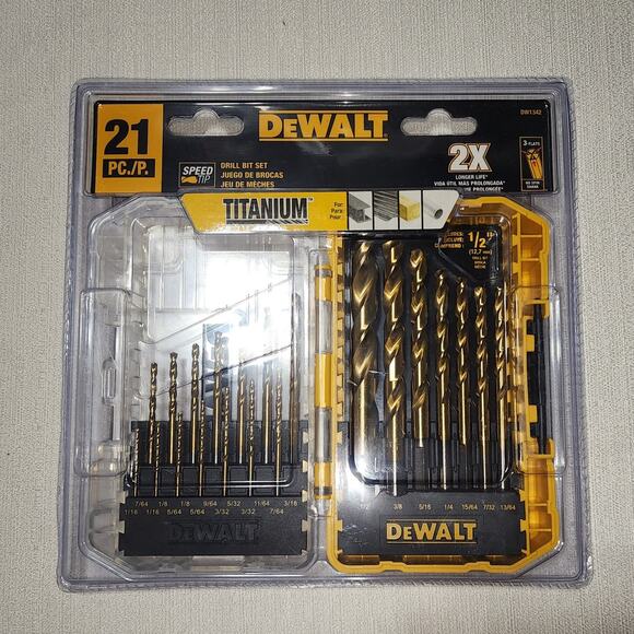 DeWalt 21 pc drill bit set - Picture 1 of 6